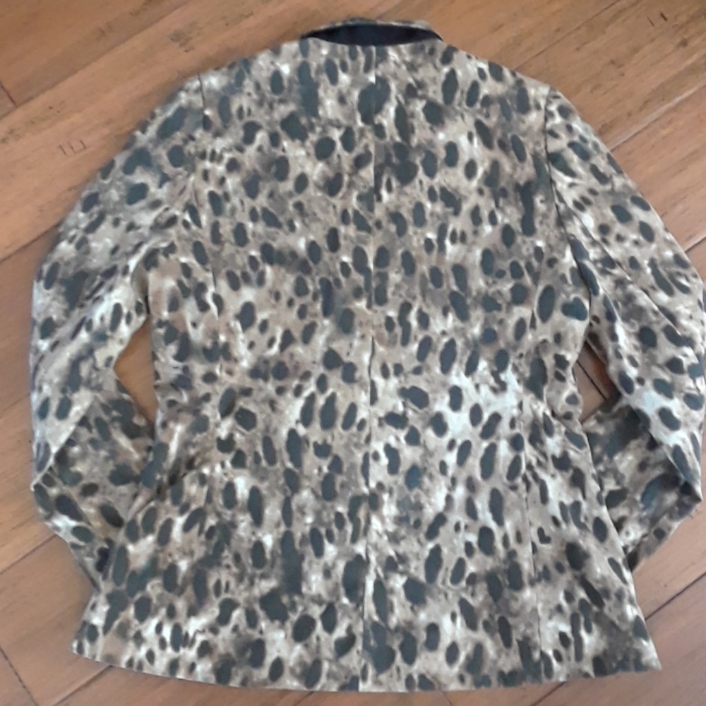 Anthro Silence + Noise animal print blazer sz M - Picture 2 of 8